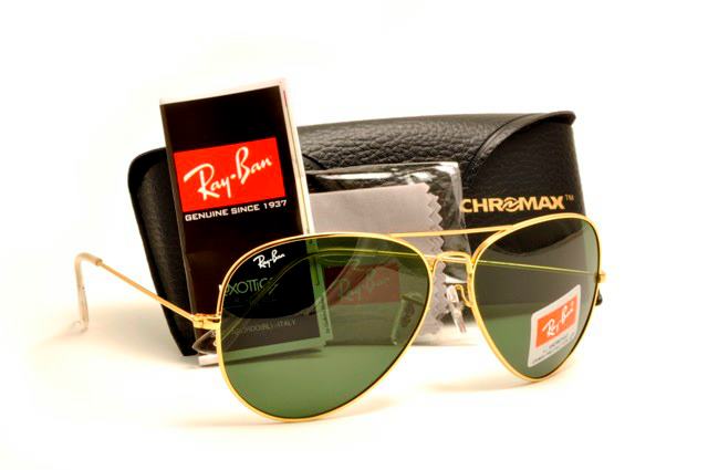 Gold Frame, Dark Green G-15 Lens